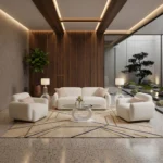 Imperial Off-White 3-Piece Sofa Set – Streamlined Architecture & Adaptive Layout Freedom