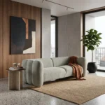 Modern Two-Seater Sofa with Contemporary Design and Balanced Comfort