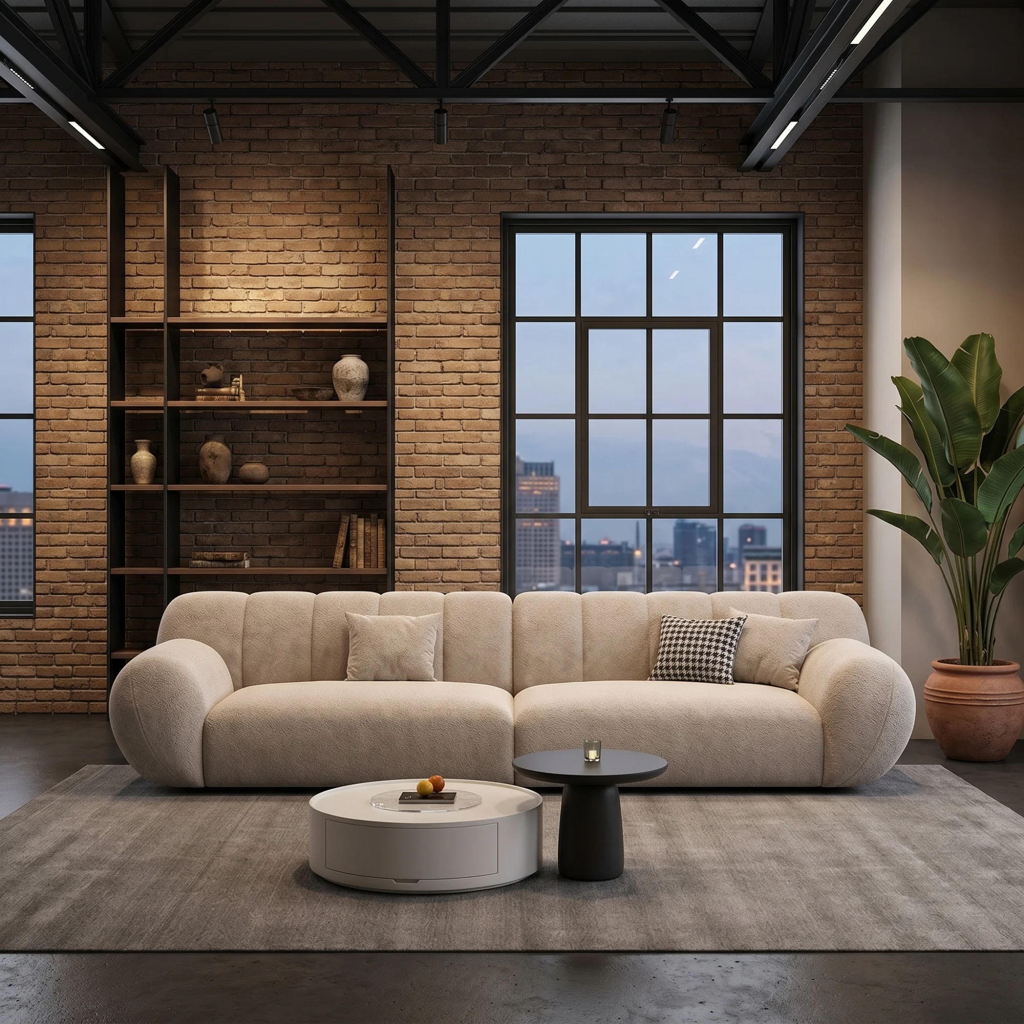 sleek-beige-2-seater-loveseat-smart-space-elegance-for-modern-apartments-1.webp Sleek Beige 2-Seater Loveseat – Smart Space Elegance for Modern Apartments - Image 1
